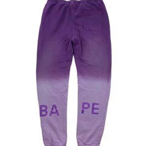 Bathing ape gradient print sweatpants